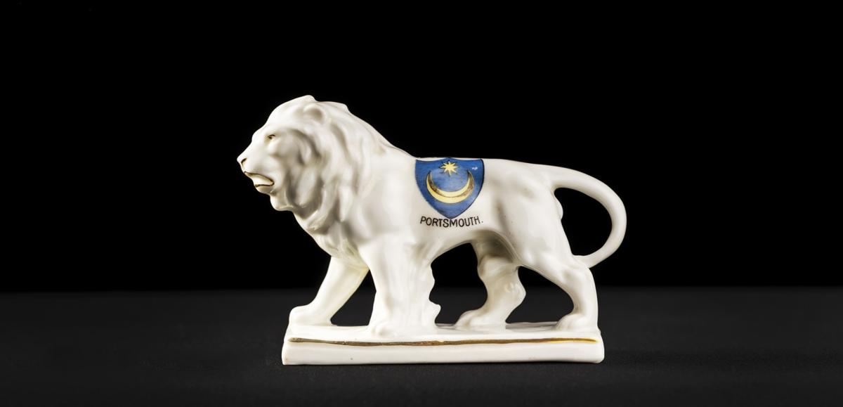 China lion with Portsmouth crest on it.