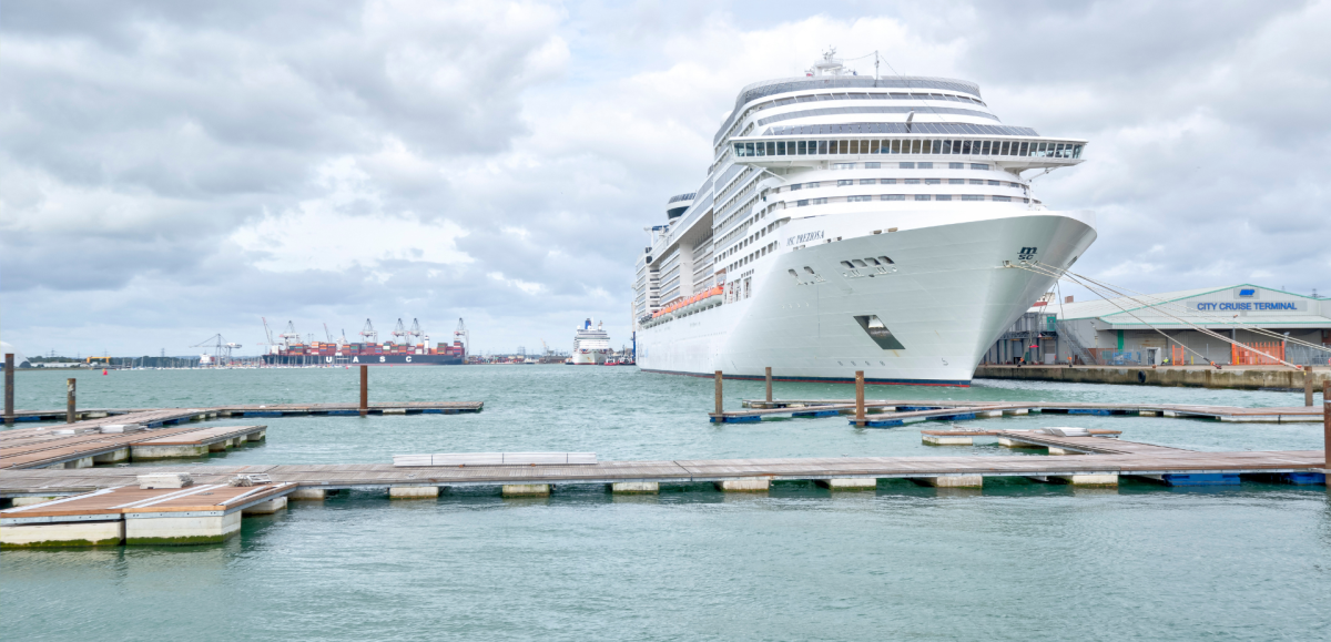 Cruise ship in port Southampton