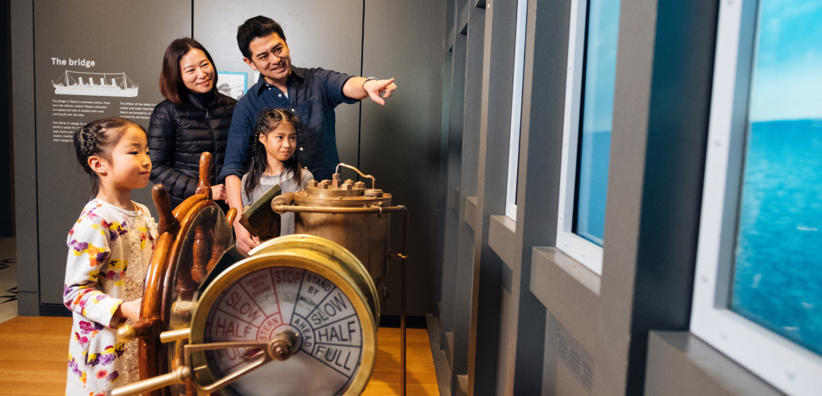 Family in Seacity Museum Southampton