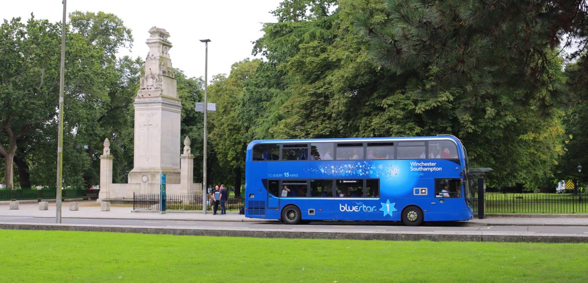 Bluestar Bus cenotaph Southampton