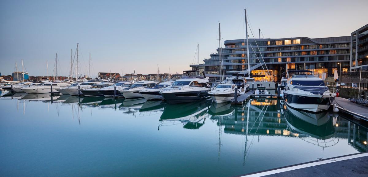 Ocean Village, Southamtpon at dusk