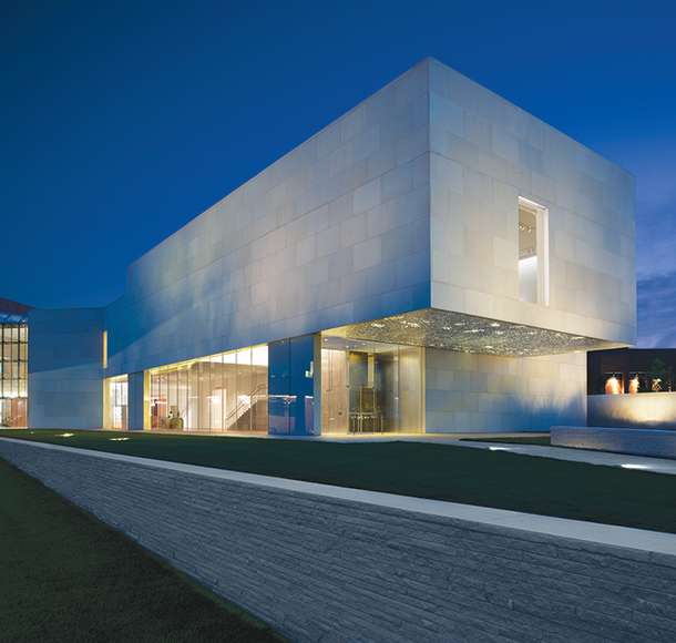 Nerman Museum of Contemporary Art at Night - new site revised