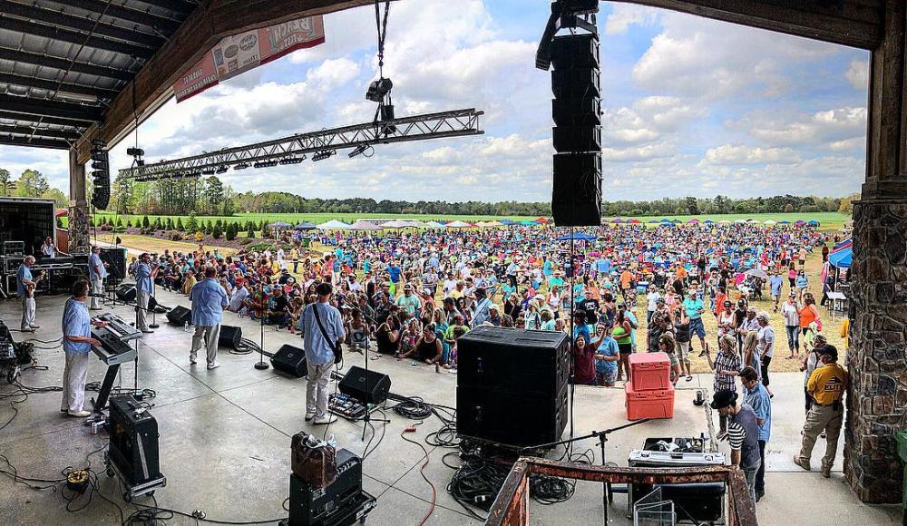 The crowd at the Beach Fest held in Selma, NC.