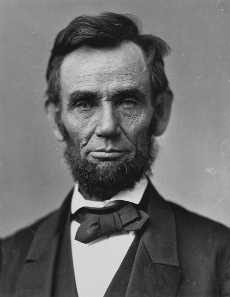 Abraham Lincoln by Alexander Gardner at the Mead Art Museum, 1863.