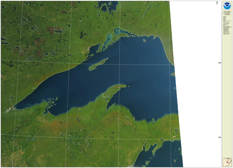 Fall color captured by space satellite on 9.22.26