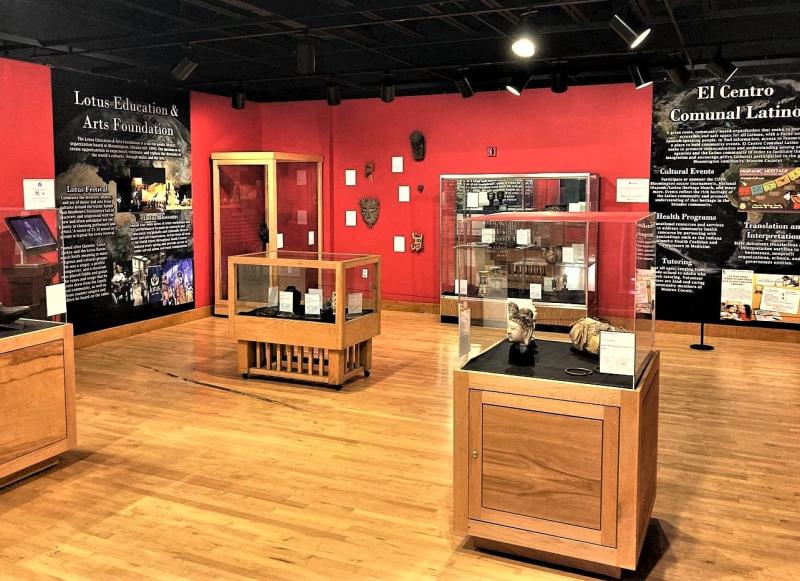 An exhibit on Monroe County's many cultures at the Monroe County History Center