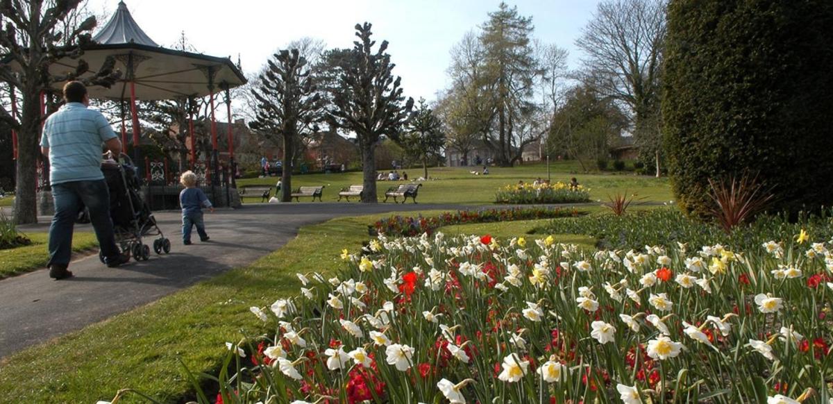 Dorchester's Borough Gardens in the spring