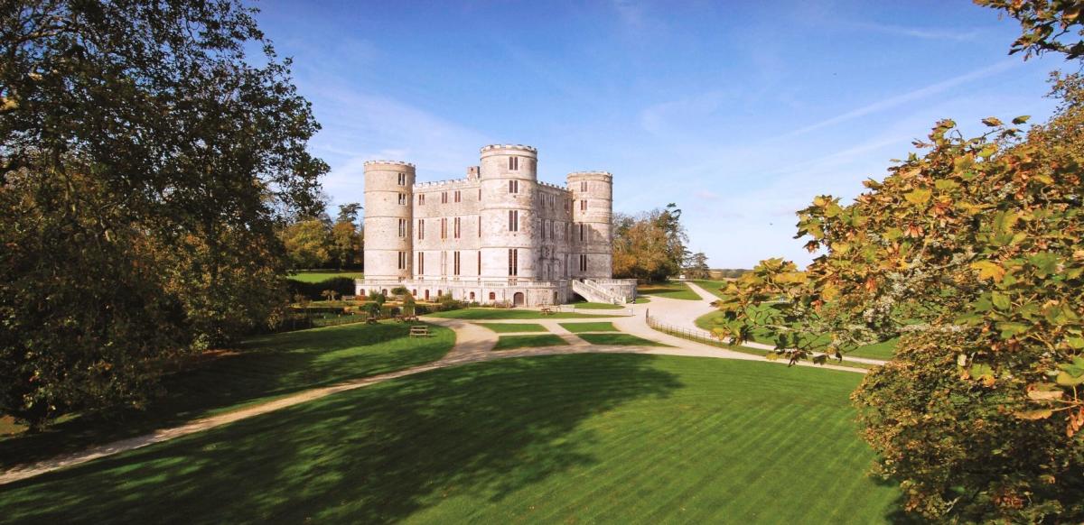 Lulworth Castle and Park in autumn