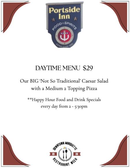 Portside Restaurant Week Menu