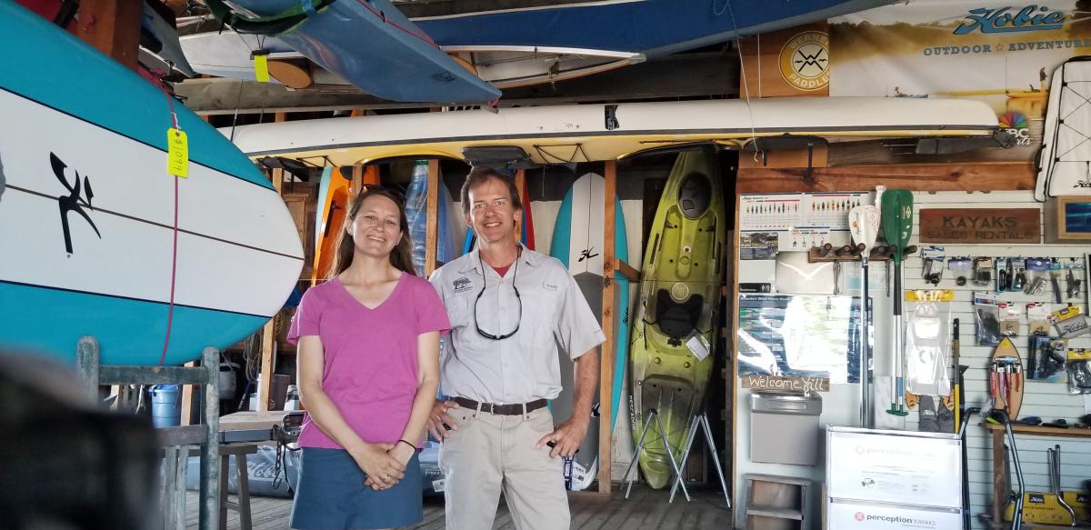 Michael Gowen & Cindy Dennard Standing In Their Workshop