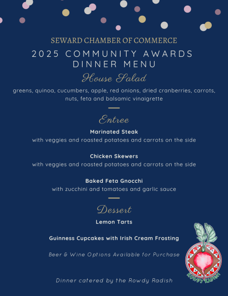 2025 Community Awards Menu