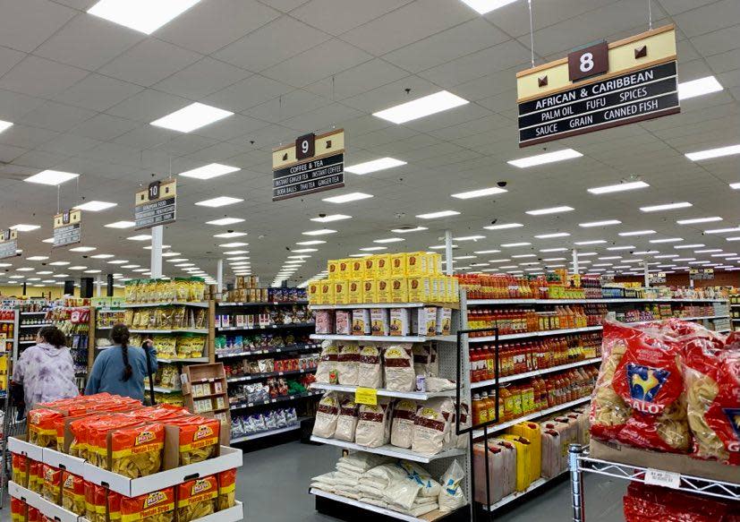 Saraga International Grocery shopping aisles