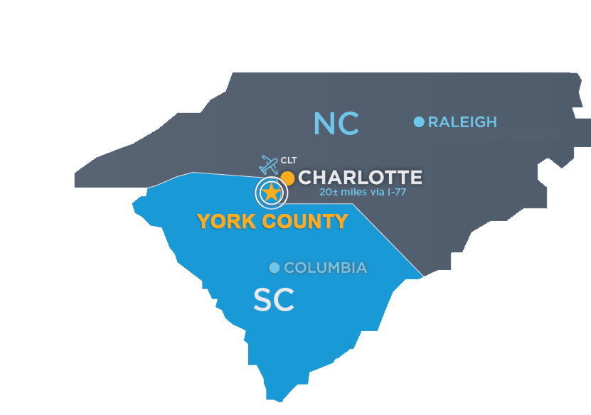 York County Location Map