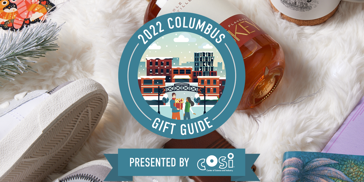 Logo of 2022 Columbus Gift Guide, presented by COSI