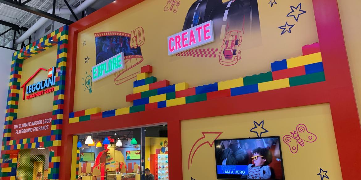 Storefront of the LEGOLAND Discovery Center indoor Lego playground