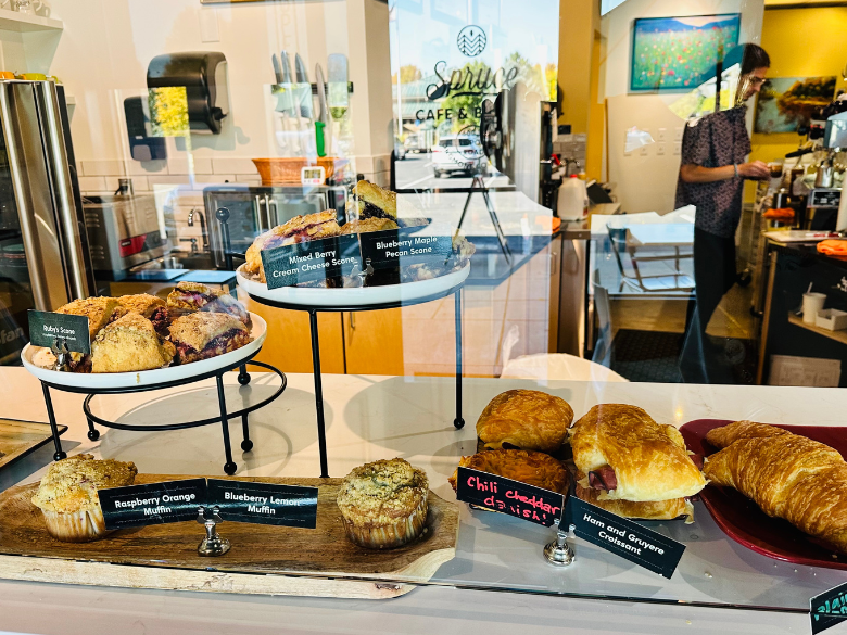 Pastries at the Spruce Cafe