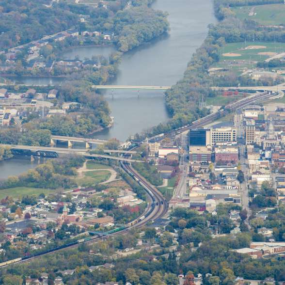 Aerial View of Downtown