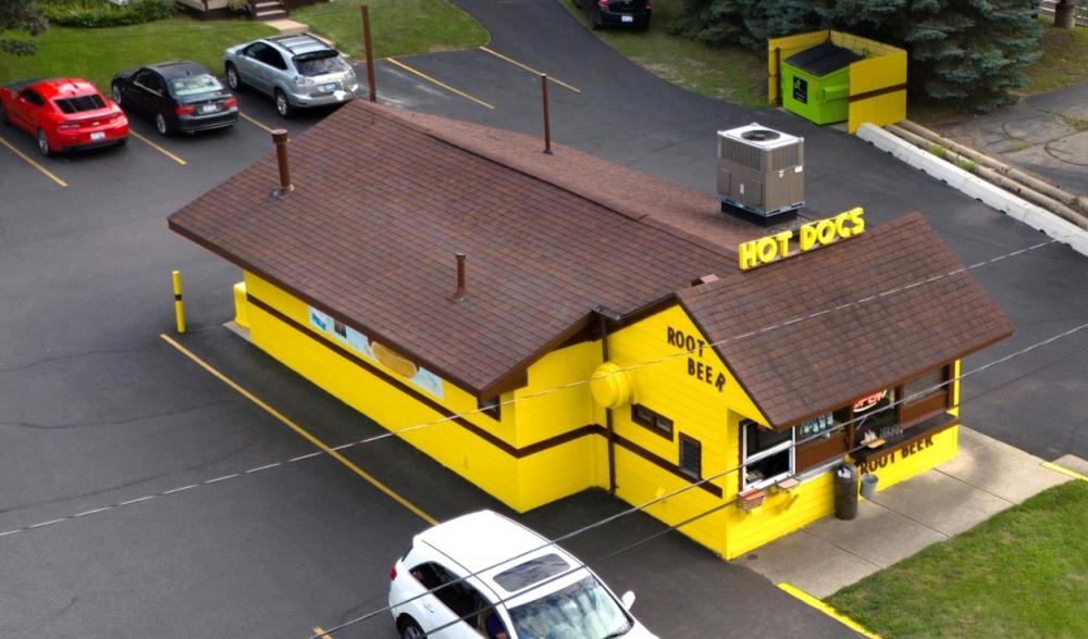 exterior of Bill's hot dog stand