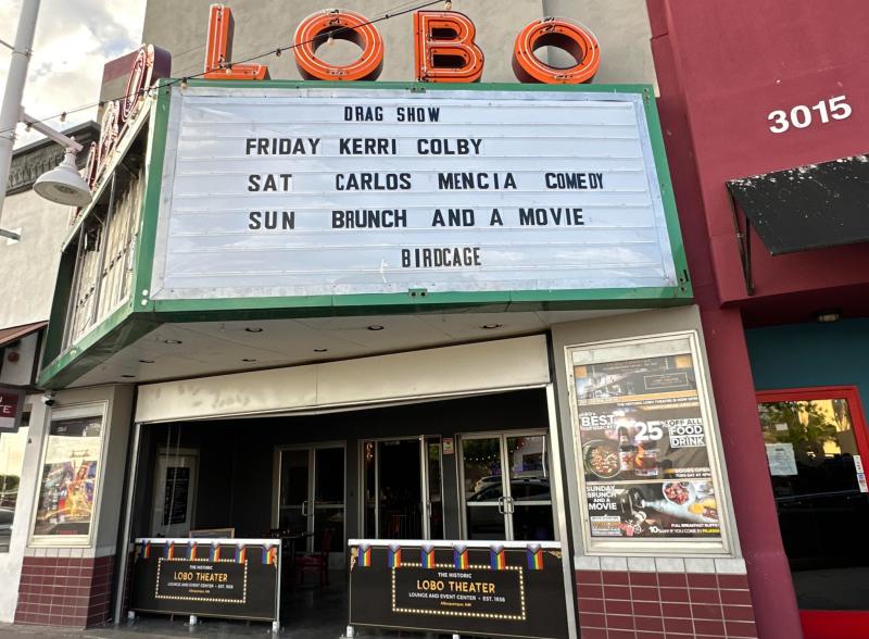 Exterior of the Historic Lobo Theater