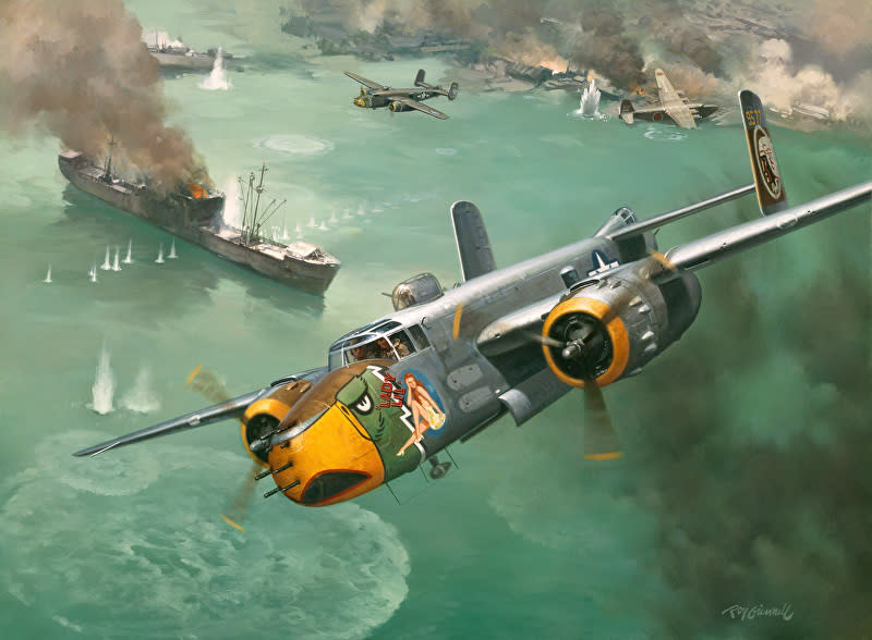 Raid of the Coast of china by Roy Grinnell.