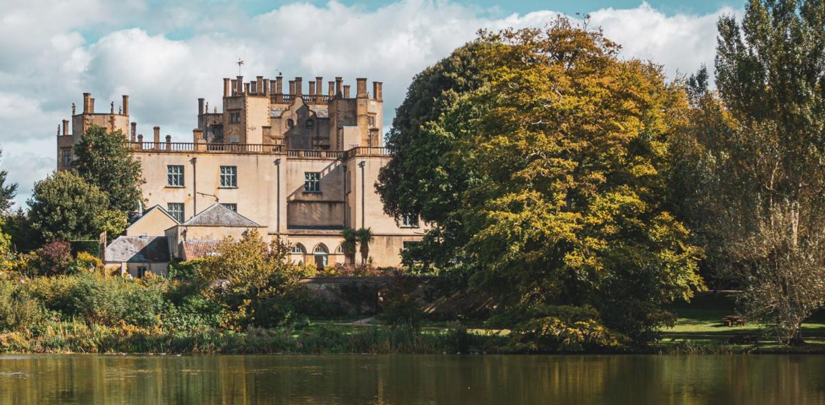 Sherborne Castle and lake in Dorset