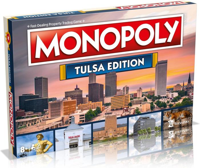 An image of the Monopoly: Tulsa Edition box.