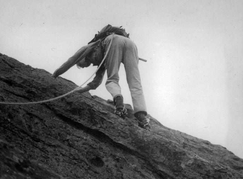Climbing Flatirons in Roller Skates - 1953