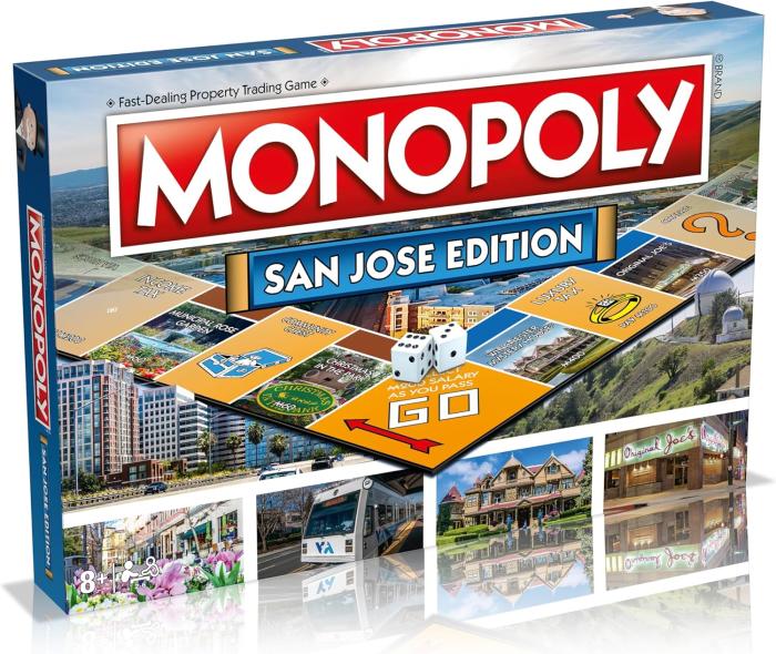 An image of the box for Monopoly: San Jose Edition