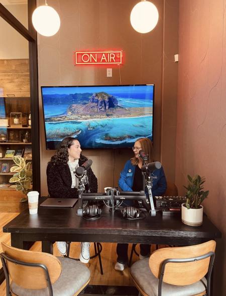 Welcome Center podcast studio