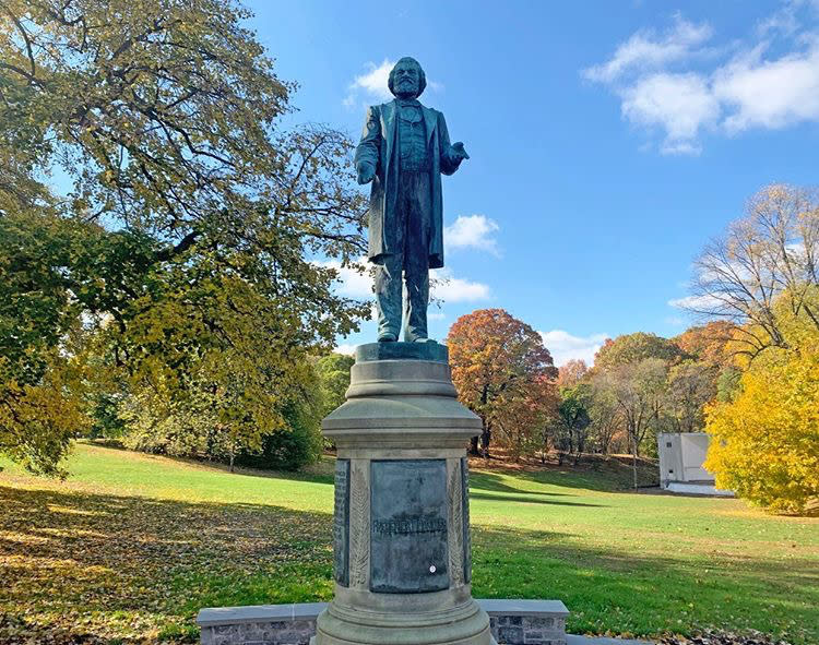 Frederick Douglass Statue in Highland Park