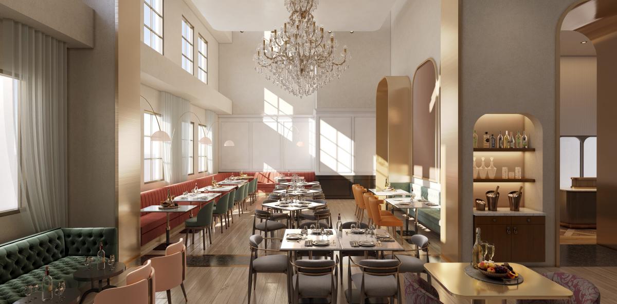 The Audrey Restaurant and Bar at Market Street Rendering