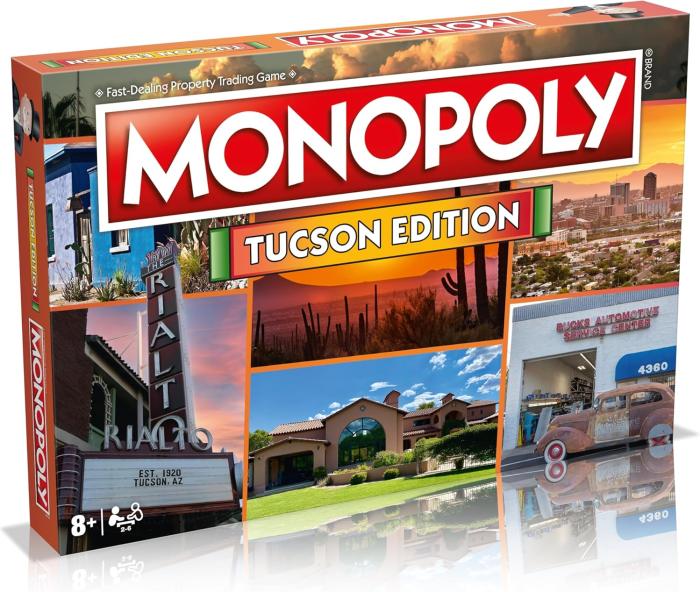 An image of the box for Monopoly: Tucson Edition