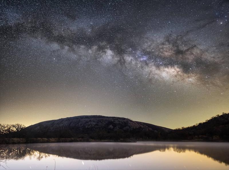 Enchanted Rock at night