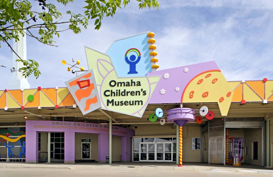 A photo outside of the Omaha Children's Museum