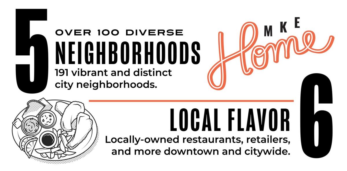 5. Over 100 Diverse Neighborhoods 6. Local Flavor