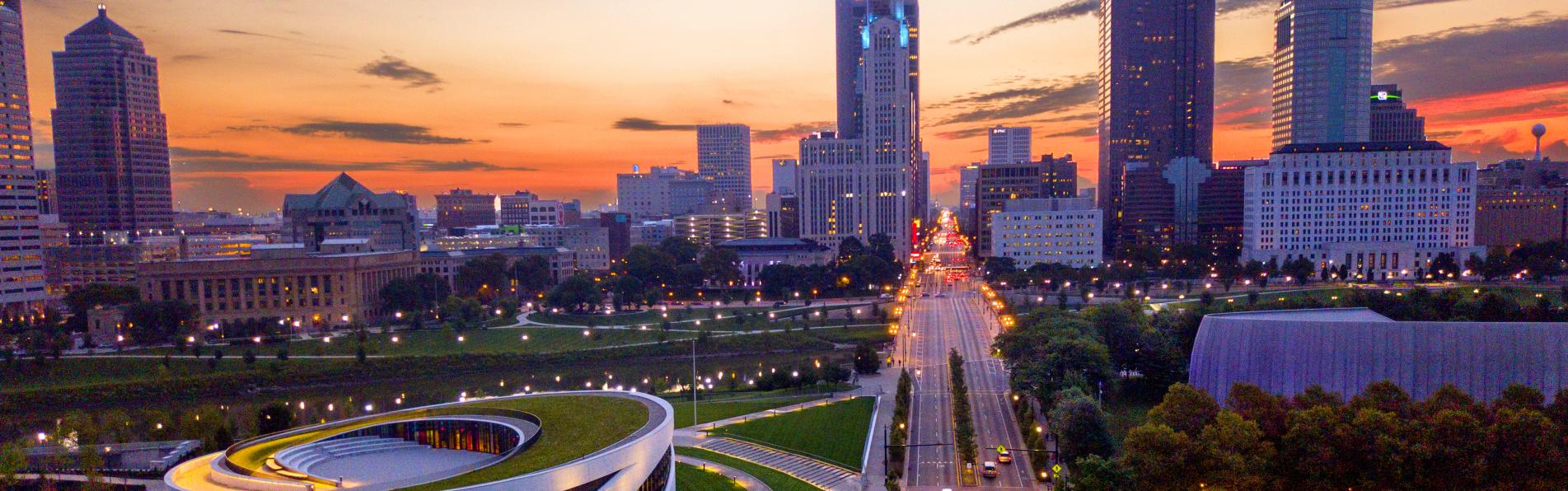 Columbus Skyline from Broad Street