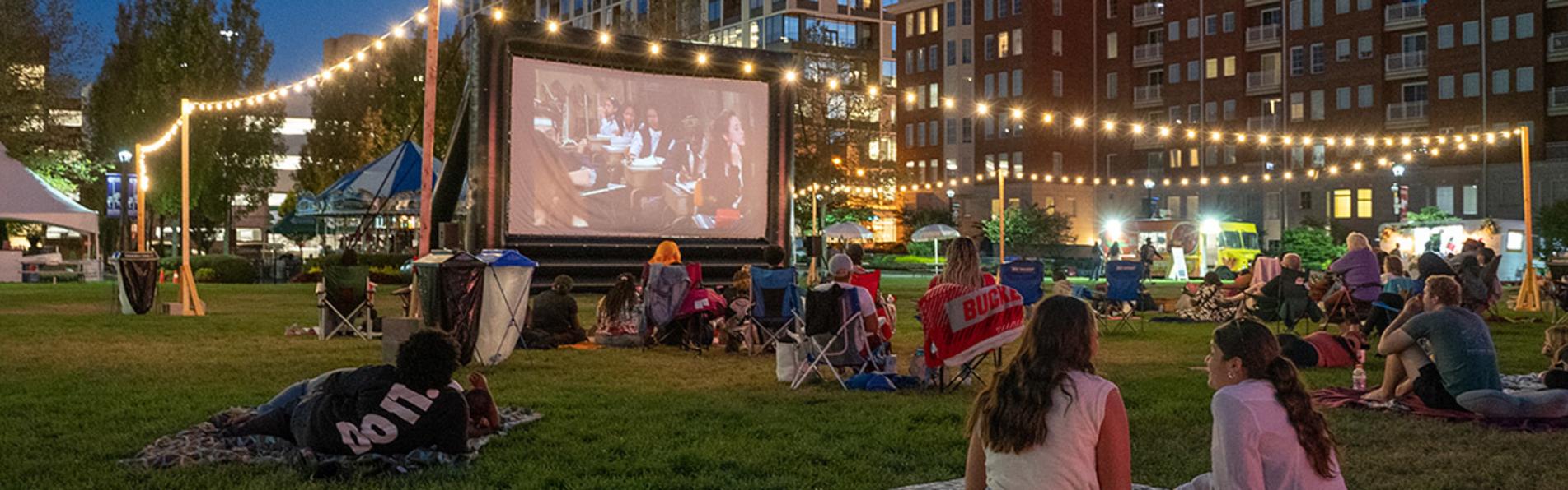 Columbus Commons - Sunset Movie - 3x2