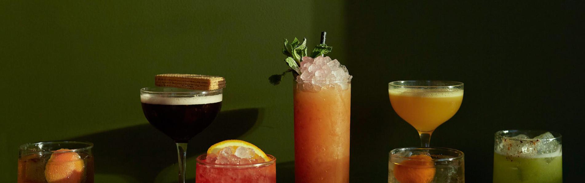 Seven cocktails served at Cobra in Columbus