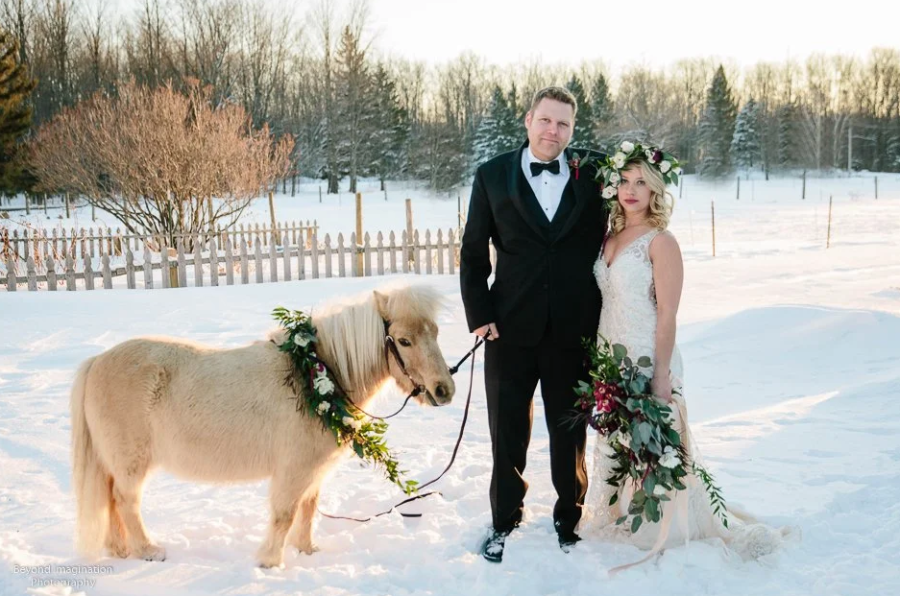 Wedding at Trillium Creek Barn