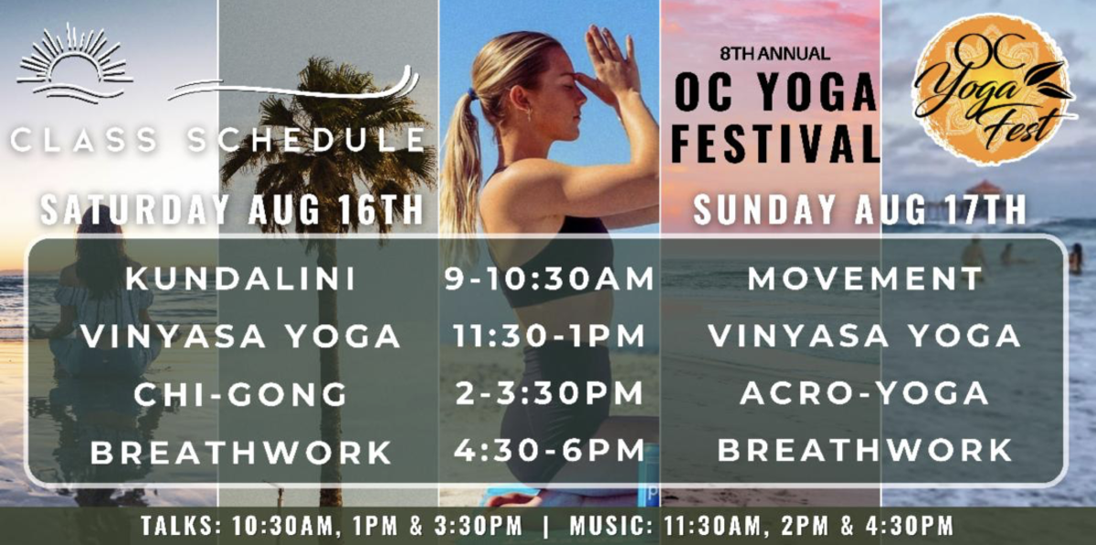OC Yoga Fest 2025 Class Schedule