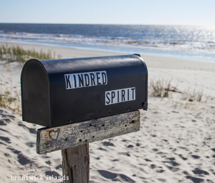 Kindred Spirit Mailbox in Sunset Beach, NC.