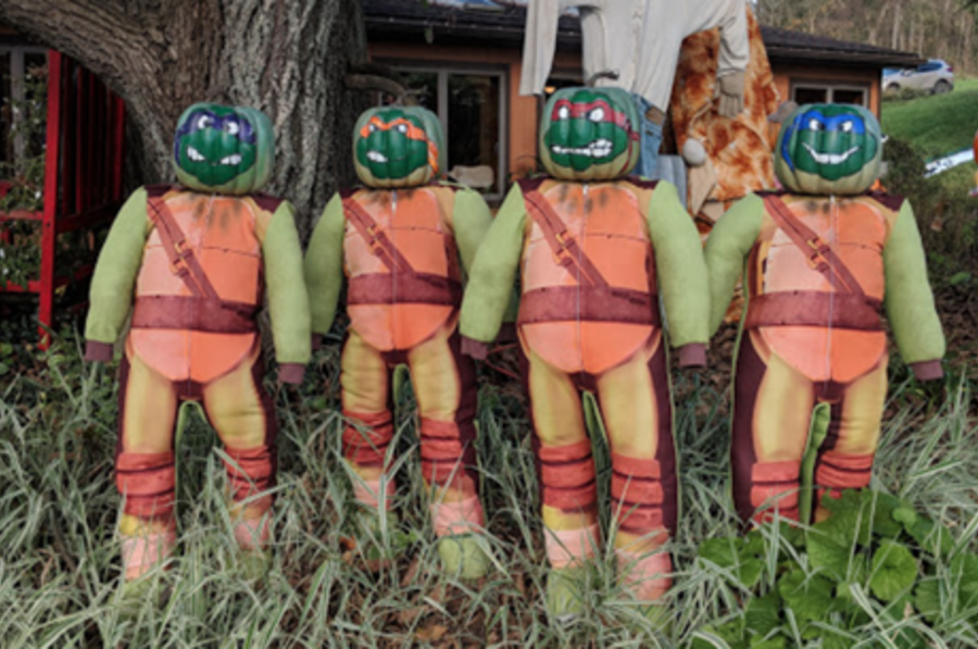 The SpringHouse Teenage Mutant Ninja Turtle Pumpkins Statues