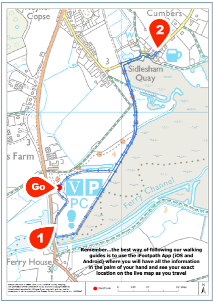 Pagham Harbour and Sidlesham Quay Map