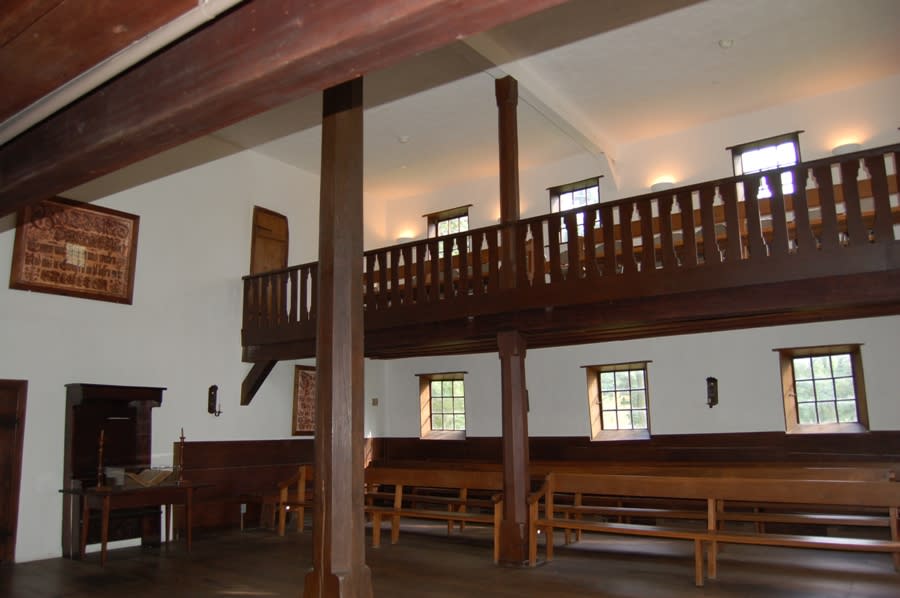 Ephrata Cloister Meeting House Inside view