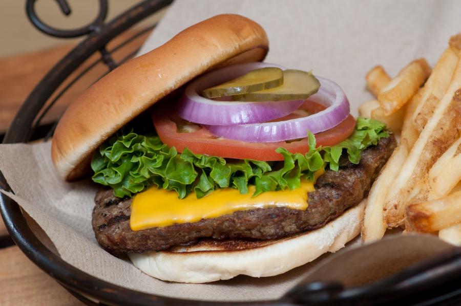 Top Zagat burger at Old Rock Cafe