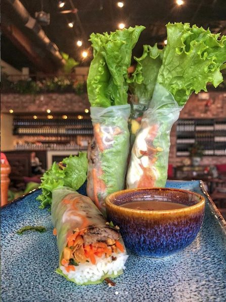 Summer rolls at V-Lotus