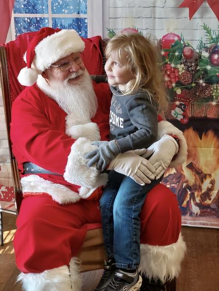 Santa at Uncommon Cups & Cones