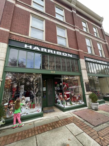 Harrison Brothers Christmas Decor window