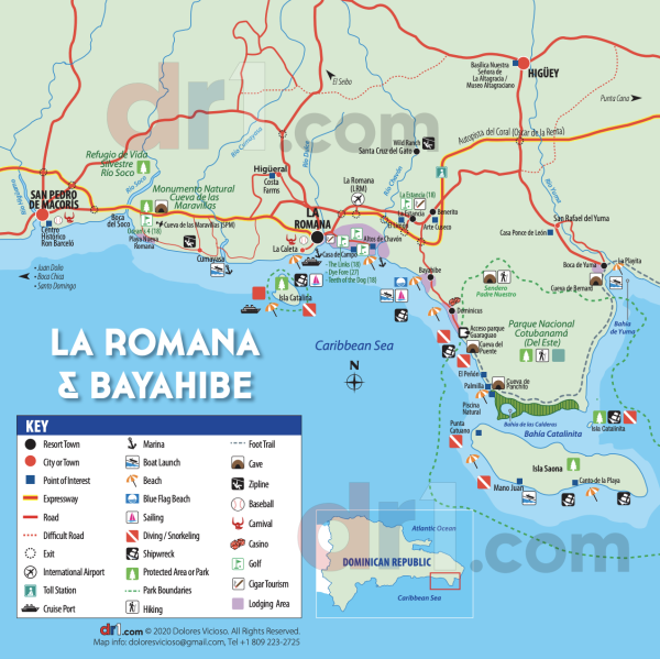 La Romana & Bayahibe Map