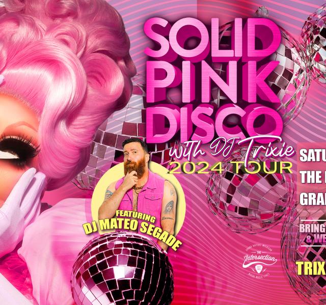 Solid Pink Disco with DJ Trixie